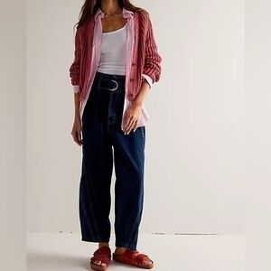FREE PEOPLE We The Free The Amsterdam High-Rise Barrel Jeans